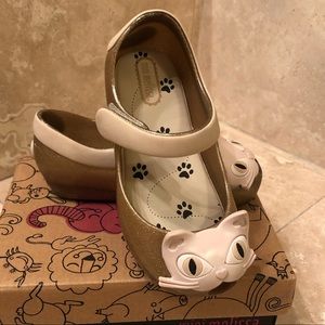 Mini Melissa Ultragirl Golden Glitter Cat